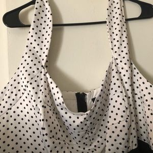 Black and white dress